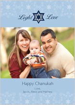 Hanukkah Cards - chanukah light and love