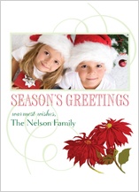 Christmas Cards - simple poinsettia