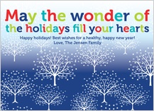 Holiday Cards - starry trees holiday card Holiday Cards - starry trees holiday card
