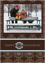 Hanukkah Cards - damask chanukah