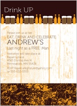 Bachelor Party Invitation - drink up bachelor Bachelor Party Invitation - drink up bachelor