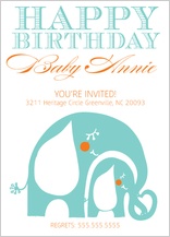 Birthday Party Invitation - happy birthday baby Birthday Party Invitation - happy birthday baby