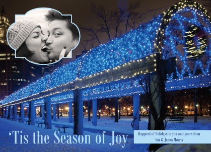 Holiday Cards - An Evening in Boston (Christopher Columbus Park)