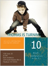 Birthday Party Invitation - grunge birthday Birthday Party Invitation - grunge birthday