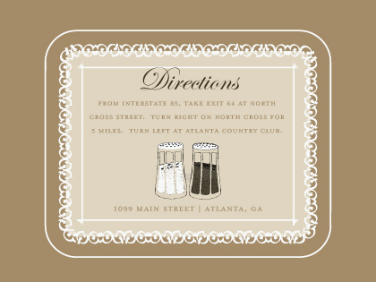 Direction - Salt & Pepper - Wedding