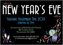 Holiday Party Invitations - celebrate nye Holiday Party Invitations - celebrate nye