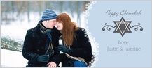 Hanukkah Cards - chanukah snowflake