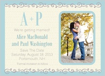 Save the Date Card with photo - prescott park Save the Date Card with photo - prescott park