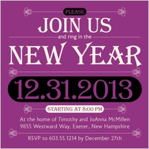 Holiday Party Invitations - new years jewels