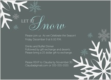 Holiday Party Invitations - lest it snow holiday party Holiday Party Invitations - lest it snow holiday party