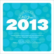New Year's Cards - square modern New Year's Cards - square modern