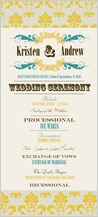 Program - vintage gold pattern wedding invites Program - vintage gold pattern wedding invites