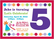 Birthday Party Invitation - birthday numbers Birthday Party Invitation - birthday numbers