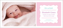 Birth Announcement with photo - it's a girl!