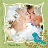 Wedding Thank You Card with photo