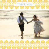 Wedding Thank You Card with photo