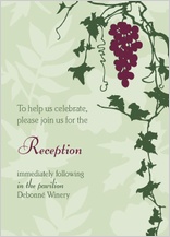 Reception Card - grapes