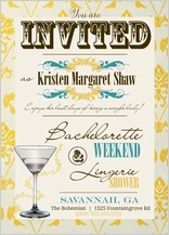 Bachelorette Party Invitation - vintage pattern bachelorette party Bachelorette Party Invitation - vintage pattern bachelorette party