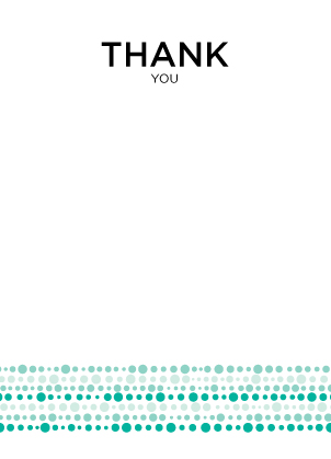 Wedding Thank You Card - Simply Cirque