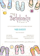 Bachelorette Party Invitation - beachy bachelorette Bachelorette Party Invitation - beachy bachelorette