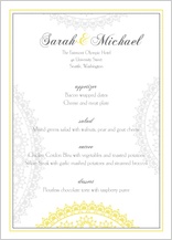 Menu - celebration