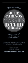Wedding Invitation - modern spotlight Wedding Invitation - modern spotlight