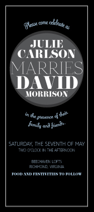 Wedding Invitation - Modern Spotlight
