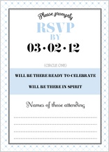 Response Card - modern spotlight Response Card - modern spotlight