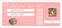 Wedding Invitation with photo - sea. sand. love Wedding Invitation with photo - sea. sand. love