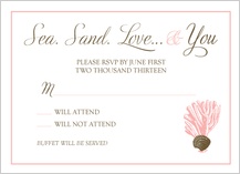 Response Card - sea. sand. love Response Card - sea. sand. love