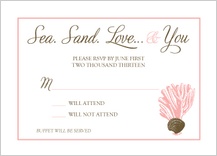 Response Card - sea. sand. love Response Card - sea. sand. love