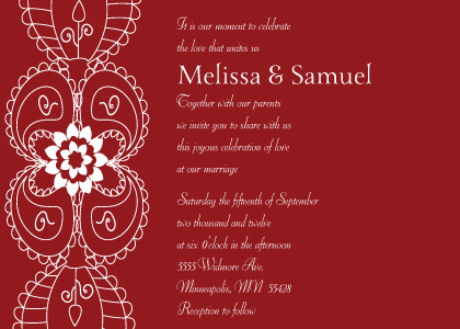 Wedding Invitation - Moroccan Style