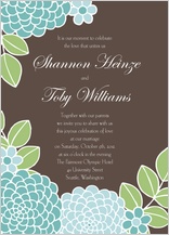 Wedding Invitation - blooming dahlia Wedding Invitation - blooming dahlia