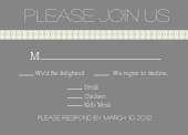 Response Card with menu options