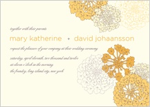 Wedding Invitation - sunrise roses