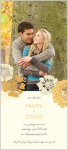 Save the Date Card with photo - sunrise roses Save the Date Card with photo - sunrise roses
