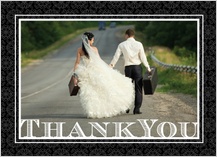 Wedding Thank You Card with photo - love