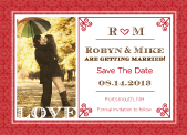 Save the Date Card with photo