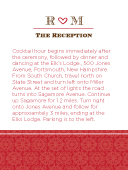Reception Card