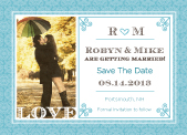 Save the Date Card with photo
