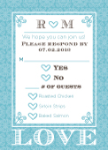 Response Card with menu options
