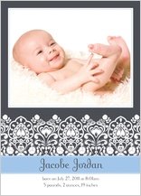 Birth Announcement with photo - sweet pea
