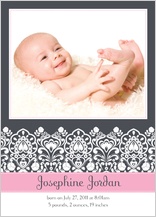 Birth Announcement with photo - sweet pea