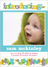 Birth Announcement with photo - introducing...