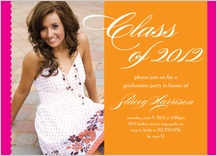 Graduation Party Invitation - orange ya glad you did it Graduation Party Invitation - orange ya glad you did it