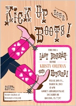 Bachelorette Party Invitation - kick up your boots Bachelorette Party Invitation - kick up your boots