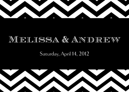 Gift Enclosure - Chevron Wedding