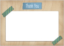 Baby Thank You Card - baby washi tape Baby Thank You Card - baby washi tape
