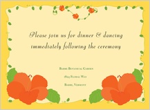 Reception Card - hibiscus