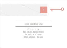 Wedding Invitation - lock & key Wedding Invitation - lock & key